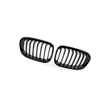 8-Column Gloss Black Front Grille Suitable for BMW 1 Series F20 F21 2011-2014 - BD1