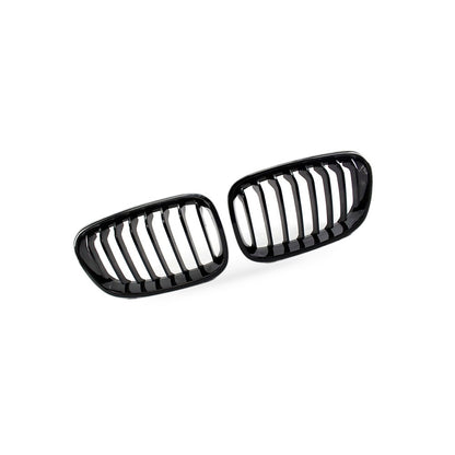 8-Column Gloss Black Front Grille Suitable for BMW 1 Series F20 F21 2011-2014 - BD2