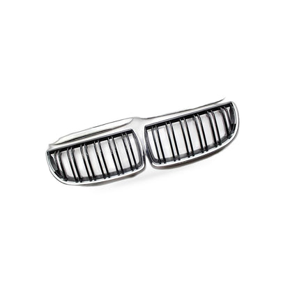 BMW 3 Series E90 E91 06-08 Modified Chrome Double Line Grille Double Bar Grille - BD2
