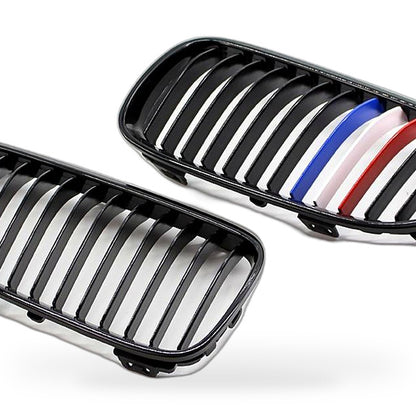BMW 3 Series Coupe E92 E93 10-14 Gloss Black M-Style Grille Front Face - XQ1