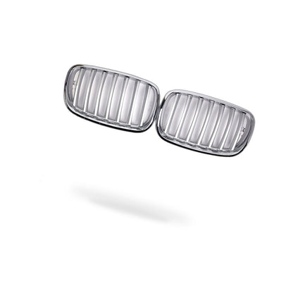 BMW X5 E70 07-13 Modified Front Bumper Grille Intake Grille Mesh Chrome Style - BD1