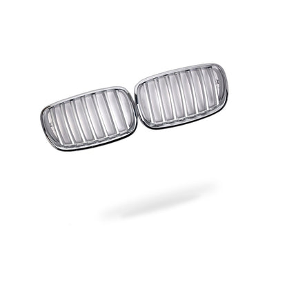 BMW X5 E70 07-13 Modified Front Bumper Grille Intake Grille Mesh Chrome Style - BD2