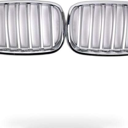 BMW X5 E70 07-13 Modified Front Bumper Grille Intake Grille Mesh Chrome Style - XQ1