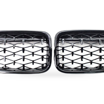 BMW X3 X4 F25 F26 14-16 Meteor Diamond Grille Mesh [Meteor Gloss Black] - XQ1
