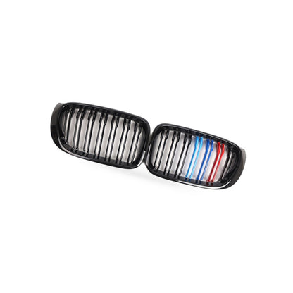 Suitable for BMW X3 X4 F25 F26 2014-2017 M Style Dual Line Gloss Black Front - BD3