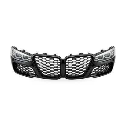 Dual Line M Style Gloss Black Grille Suitable for BMW 1 Series F20 F21 2015-2017 - ZT3