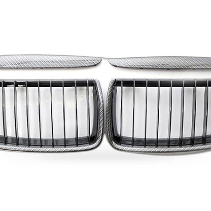 Front Grille Suitable for BMW 3 Series E90 E91 06-08 Gloss Black Carbon GZ.A E90 - XQ1