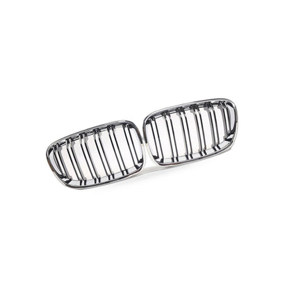 BMW 1 Series F20 Chrome Double Line Gloss Black Grille Suitable for 11-14 - BD2