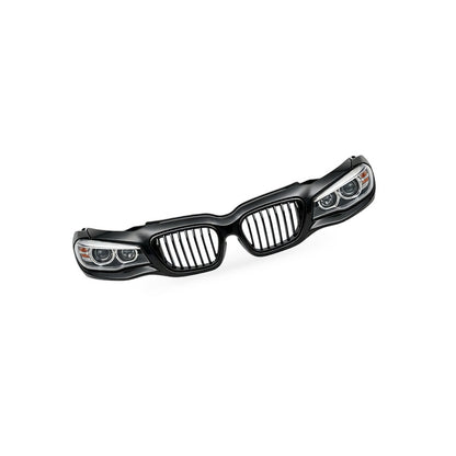 BMW 1 Series F20 Chrome Double Line Gloss Black Grille Suitable for 11-14 - BD4