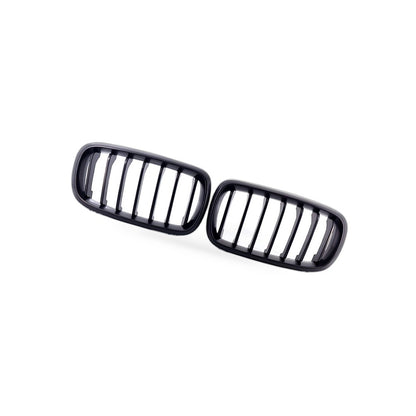 Suitable for BMW X5 F15 X6 F16 2014-2017 Matte Black Single Line Front Bumper - BD1