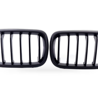 Suitable for BMW X5 F15 X6 F16 2014-2017 Matte Black Single Line Front Bumper - XQ1