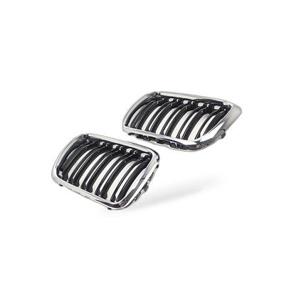 Front Grille Double Line Semi-Chrome Suitable for BMW 3 Series E36 1997-1999 - BD4