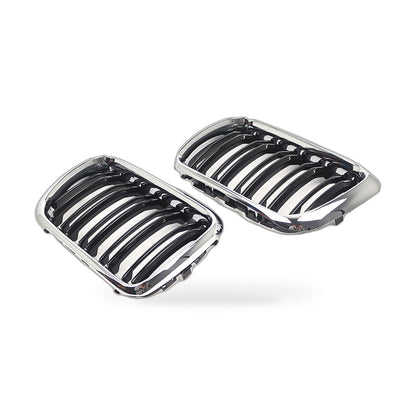 Front Grille Double Line Semi-Chrome Suitable for BMW 3 Series E36 1997-1999 - ZT3