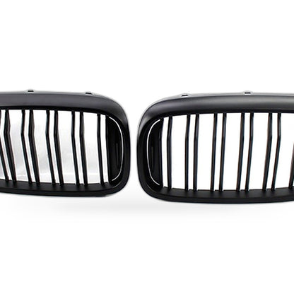 Front Bumper Grille Suitable for BMW 5 Series G30 G38 2017-2019 Matte Black Dual - XQ1