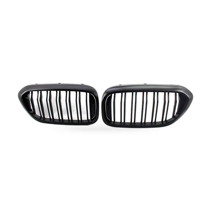 Front Bumper Grille Suitable for BMW 5 Series G30 G38 2017-2019 Matte Black Dual - ZT2
