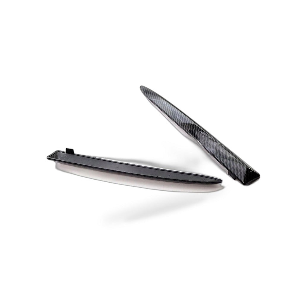 Front Bumper Upper Trim Suitable for Fiat 500 2007-2015 Carbon Fiber Style - BD4