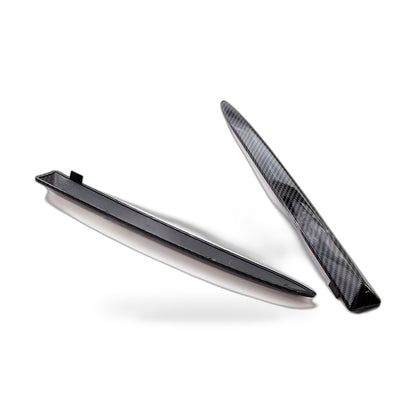 Front Bumper Upper Trim Suitable for Fiat 500 2007-2015 Carbon Fiber Style - ZT3