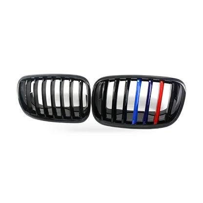 BMW X5 E70 2007-2013 Gloss Black M-Style Grille with Base Frame 51717229233 - ZT2
