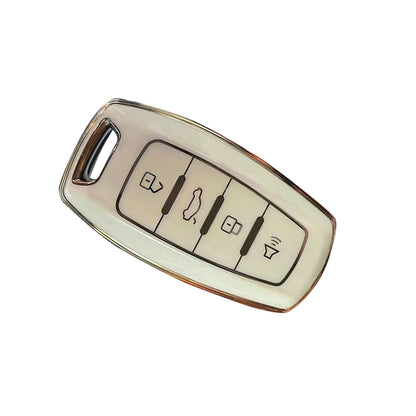 Beige TPU Remote Key Fob Case Cover Suitable For Great Wall Haval Hover H1/H4/H6/H7/H9