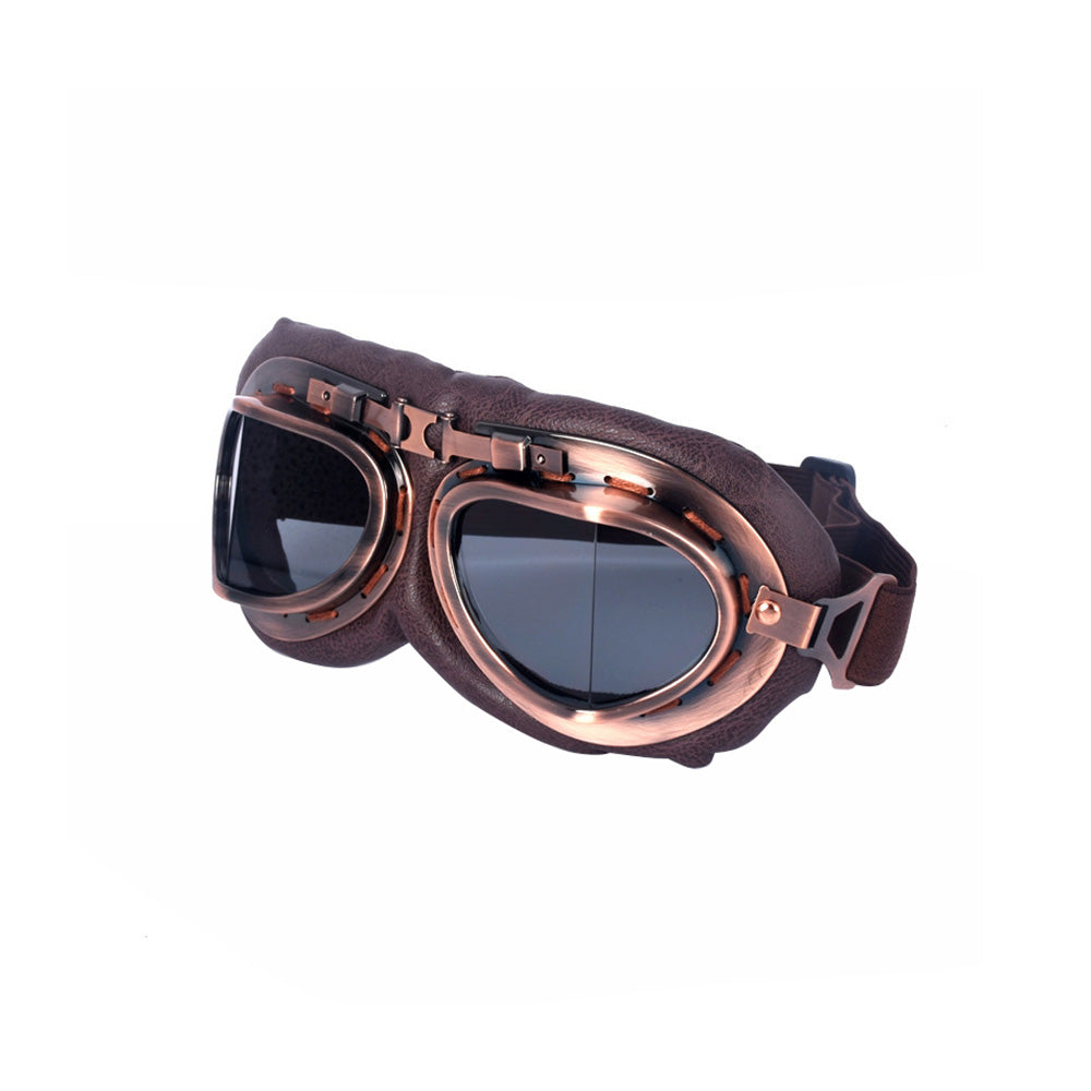 Vintage Pilot Motorcycle Racing Goggles Suitable for ATV UTV Dirt Bike