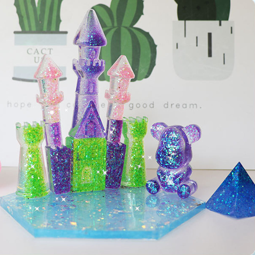 24x 20ml Colors Glitter Pigment Powder Suitable For Resin Epoxy Crafts.