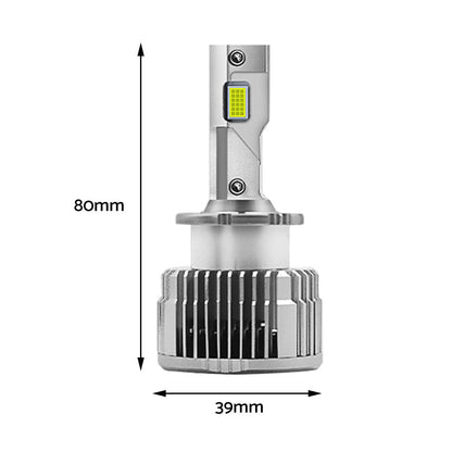 2PCS D4S LED Headlight Bulb Replace HID Xenon White 90W 6000K Conversion Kit.