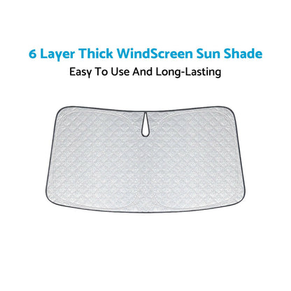 WindScreen Sun Shade Suitable For Ford Everest UA UB 2020-2024 6 Layer Thick.