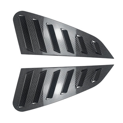 Carbon Fiber Style Rear Quarter Window Louvers Suitable for Subaru Impreza WRX