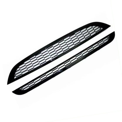2x Honeycomb Mesh Front Grill Suitable For Mini Cooper R50 / R52 / R53 2002-2006