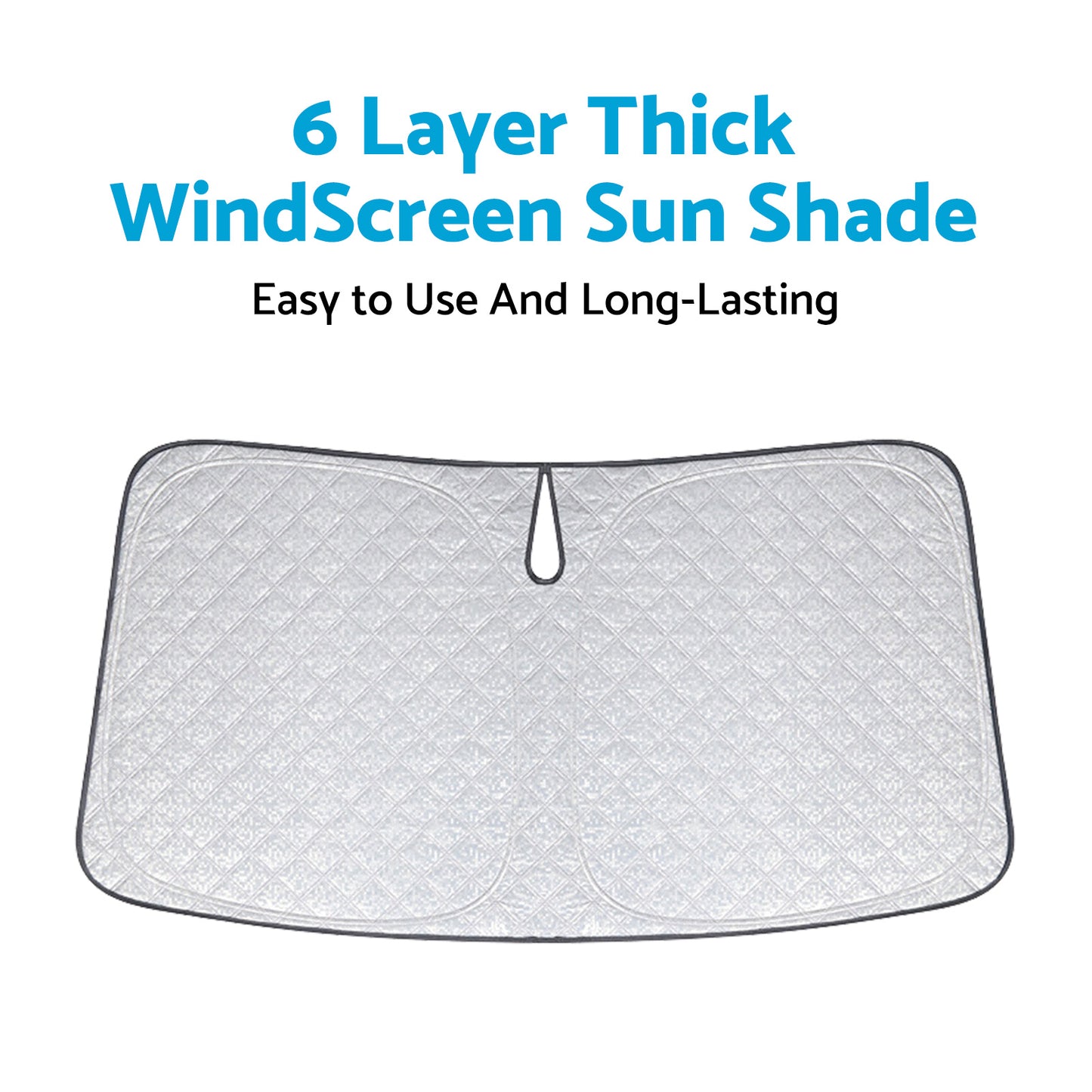 6 Layer Windscreen Sun Shade Suitable For Toyota HiAce 300 2019ÿ2025 Pro UV Protect