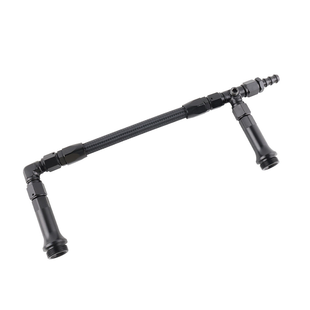 Braided AN6 Dual Feed Carburetor Fuel Line Double Pump Suitable For 4150 Holley Carburetor.