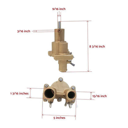 Sea Water Pump Suitable For MerCruiser 46-862914T10 / 46-8M0118067 / 8M0139995.