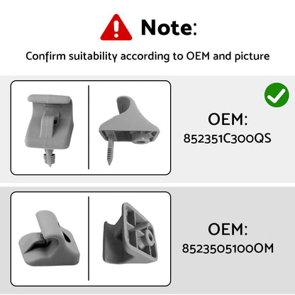 2x Sun Visor Clip Left & Right Suitable for Hyundai Sonata