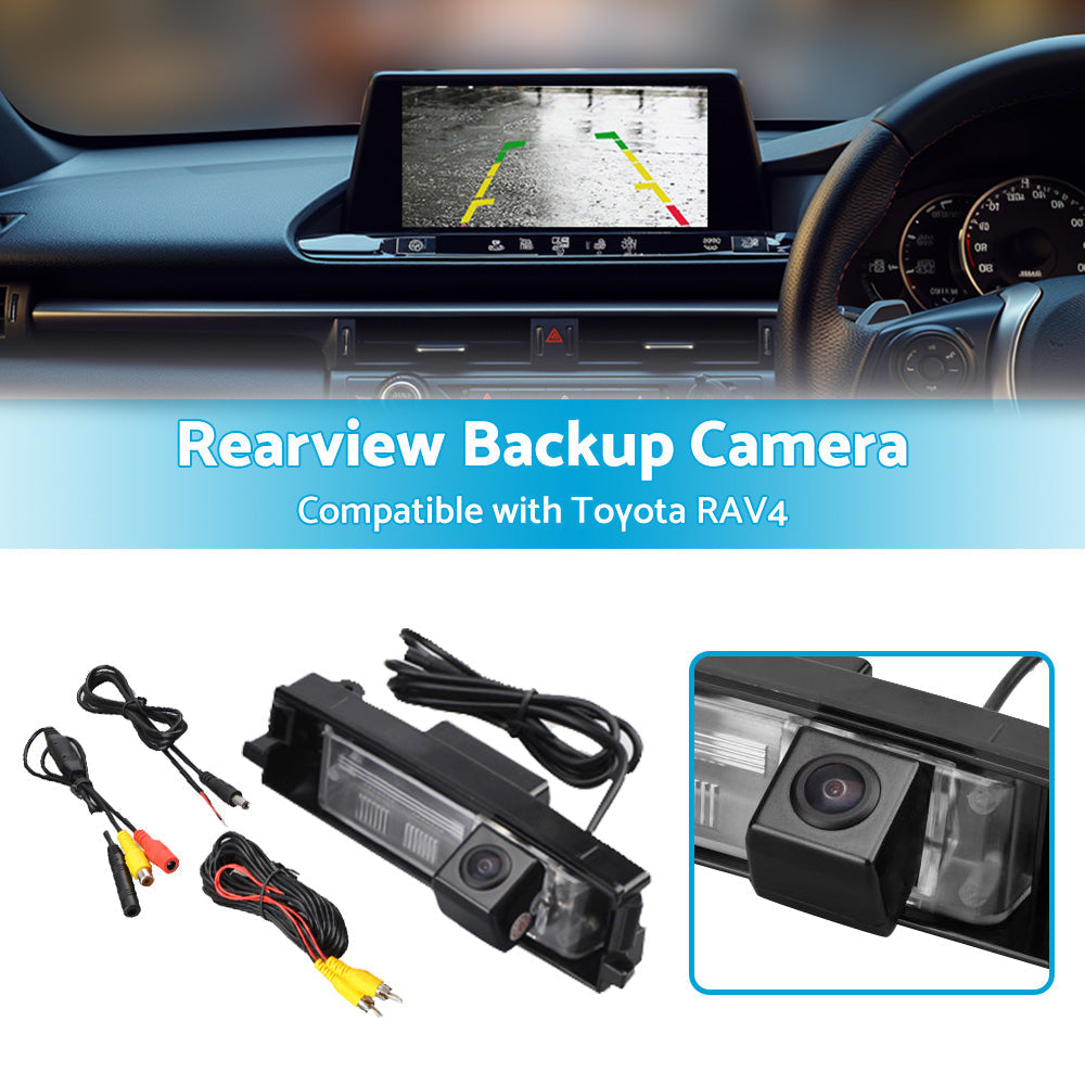 Car Reverse Camera Rear View Backup Parking Suitable for Toyota RAV4 2006-2012.
