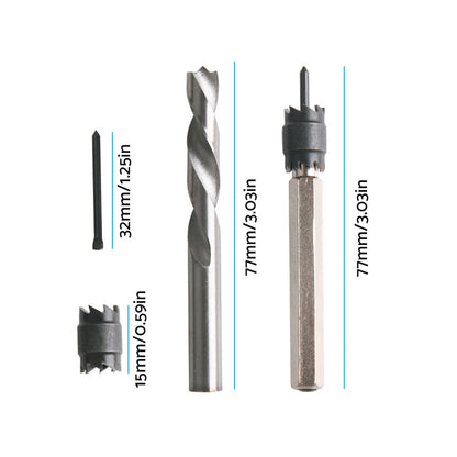 1 Set 3/8inch Spot Weld Double-Sided Cutter Remover Suitable For HSS Drill Bit & Welder Cut Tool