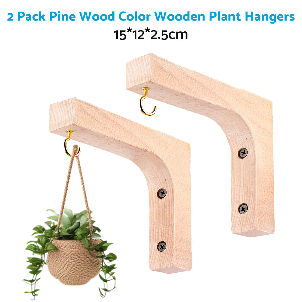 Plant Hanger Hanging Plant Hook Wooden Hanging Basket Wall Plant Hook Flower Pot.