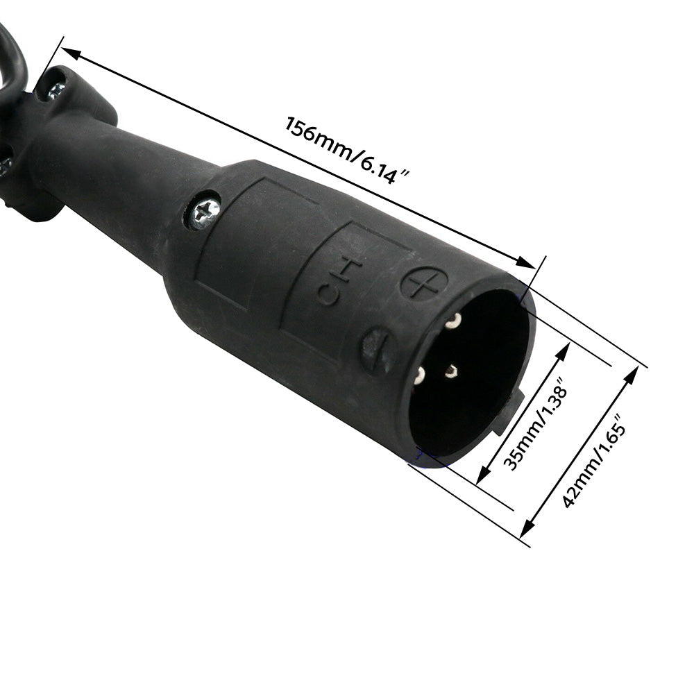 48V 6A Snap-Head 3-Pin Plug Battery Charger Suitable For EZ-GO TXT & Club Golf Cart