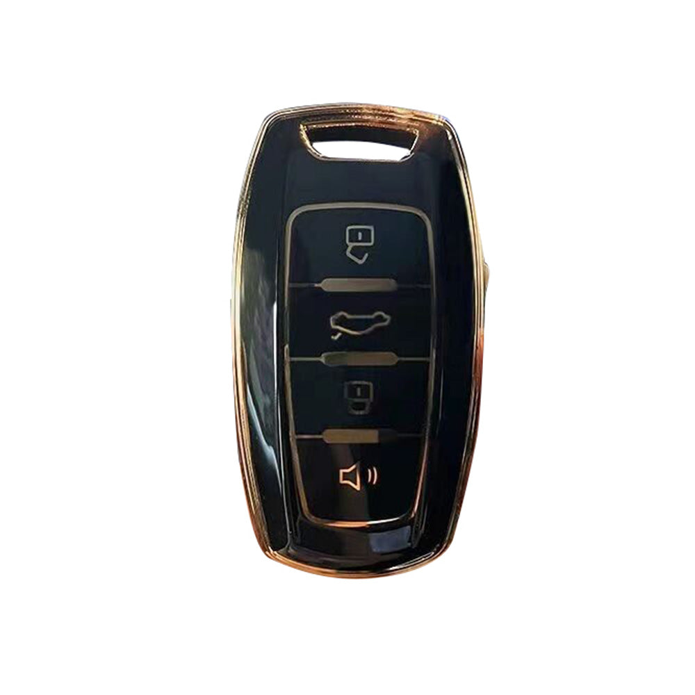 Black TPU Remote Key Fob Case Cover Suitable For Great Wall Haval Hover H1 H4 H6 H7 H9.