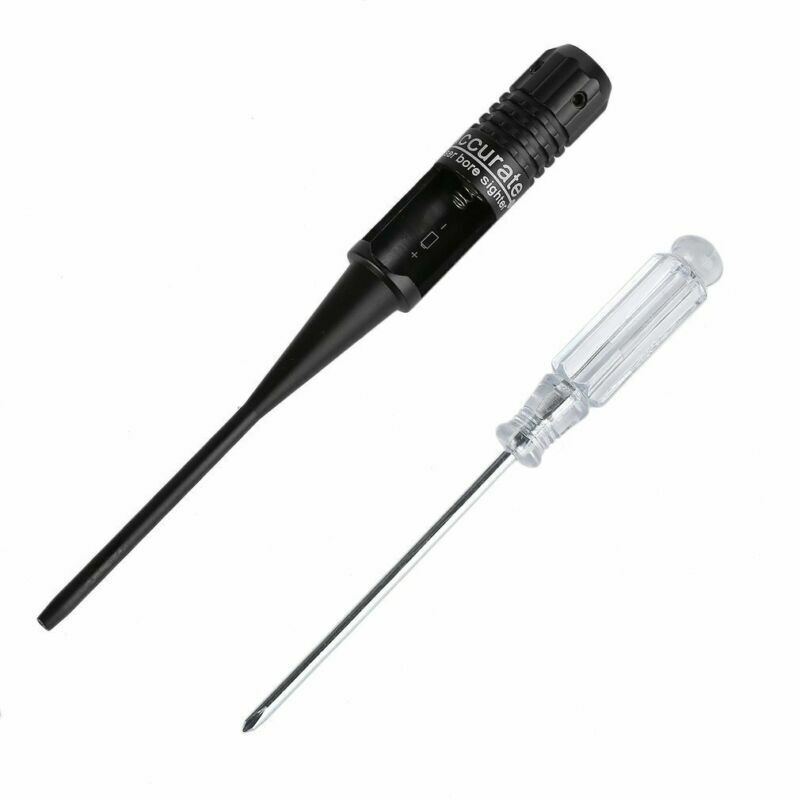 Red Laser Bore Sight Kit Suitable for 22 to 50 Caliber Rifles & Handguns