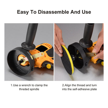 700W Electric Car Polisher 125mm Portable Polishing Machine Waxer Sander Buffer.