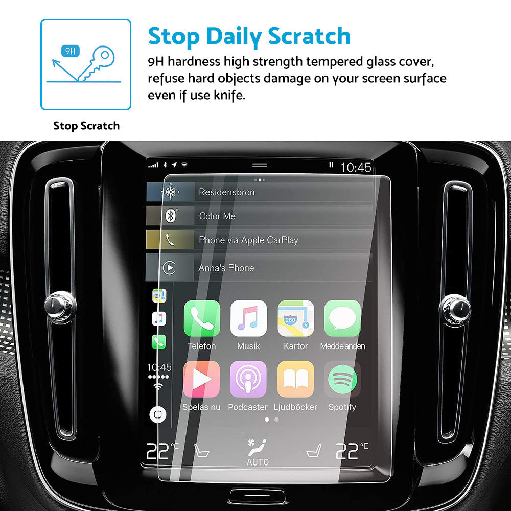 Touchscreen Protector Tempered Glass 9inch Suitable for Volvo C40 Recharge