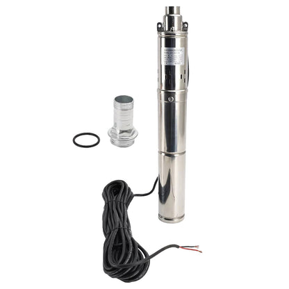 3in 48V 750W Deep Well Solar Submersible Bore Hole Water Pump With 15M Line.