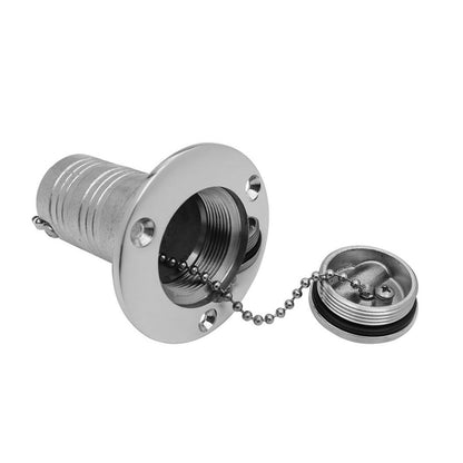 Keyless Water Deck Fill/Filler 1.5 inch  Polished 316 Stainless Steel Suitable For Marine Boat