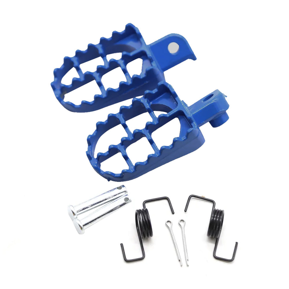 Blue FOOT PEG FOOTREST ASSEMBLY FOOTPEG Suitable For YAMAHA PW50 PY50 PEEWEE.