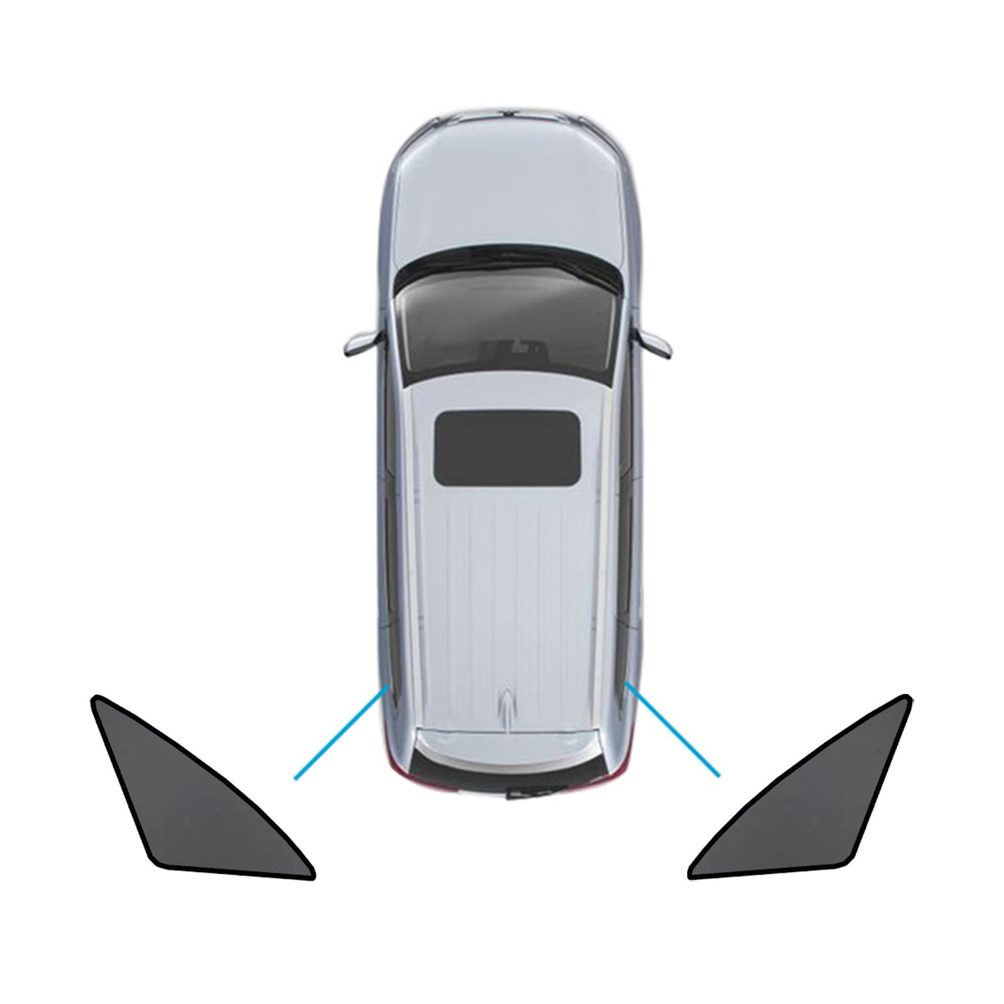 Car Window Sun Shades Magnetic Mesh Suitable for Mercedes-Benz GLC 2015-2022
