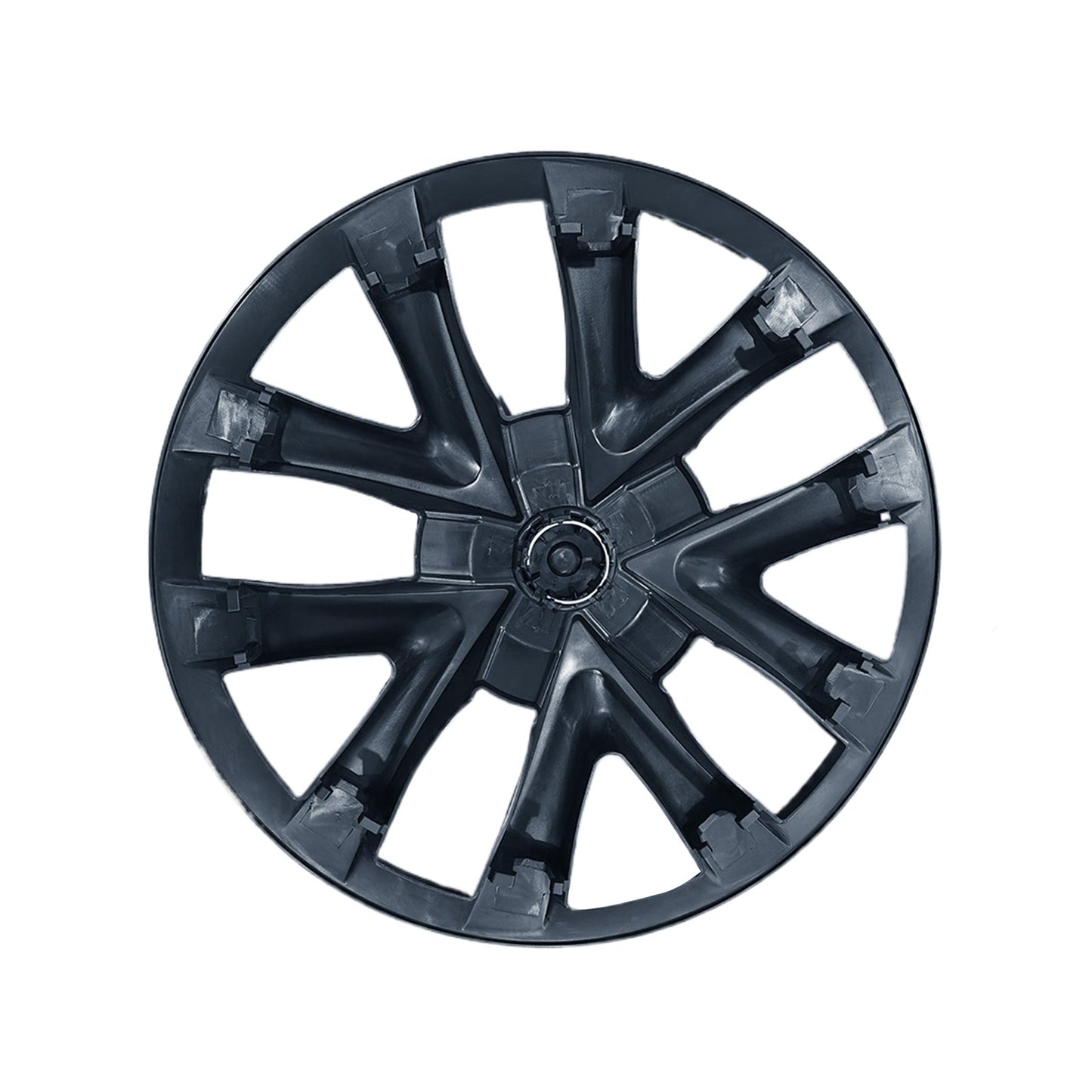 4x Matt Black Wheel Hub Caps Suitable for Tesla Model 3