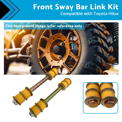 2 X Front Sway Bar Link Kit Suitablefor 88-05 Toyota Hilux KZN165R LN107R LN167R.