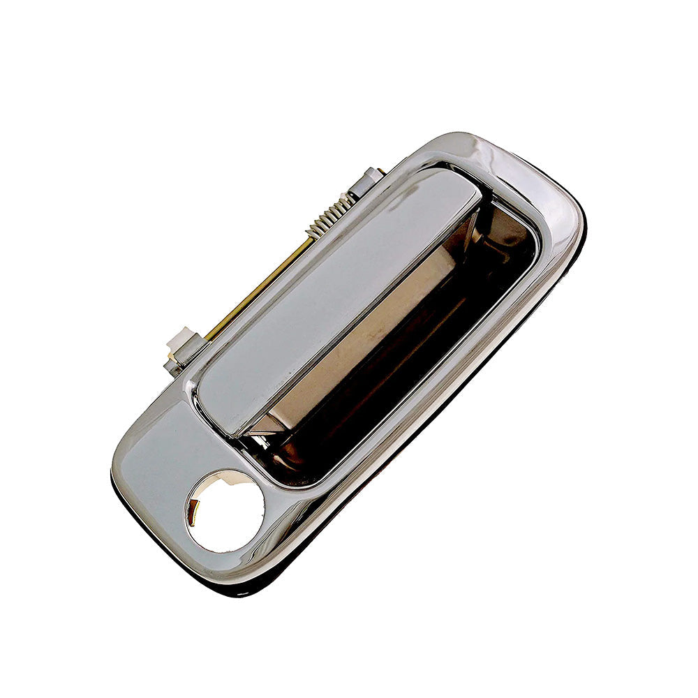 4X Chrome FRONT REAR OUTER Door Handle Suitable For Toyota Landcruiser 80 Series.