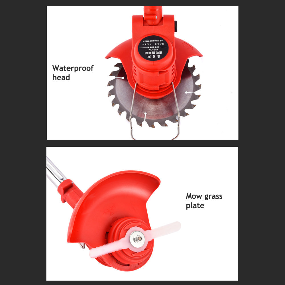 Cordless Grass Trimmer Electric Whipper Snipper Strimmer 7-Blade Suitable For Lawn Care.