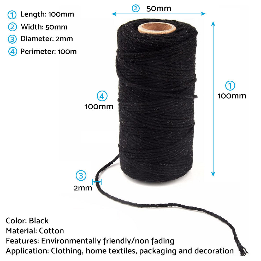 Cotton Twine Natural Jute Twine Packing Twines Bakers Twine Gift Wrapping Crafts.